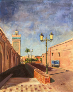 Kathleen Fairweather - Kasbah Mosque - Lamp Post